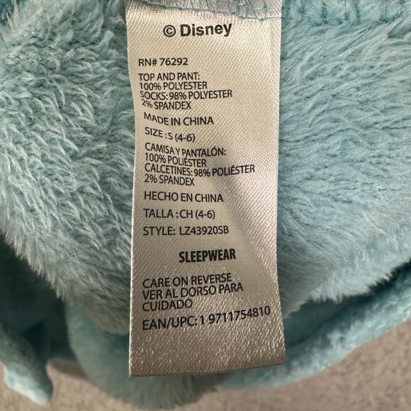 Stitch Disney Fleece Top Kids Sleepwear Size S - Picture 8 of 11